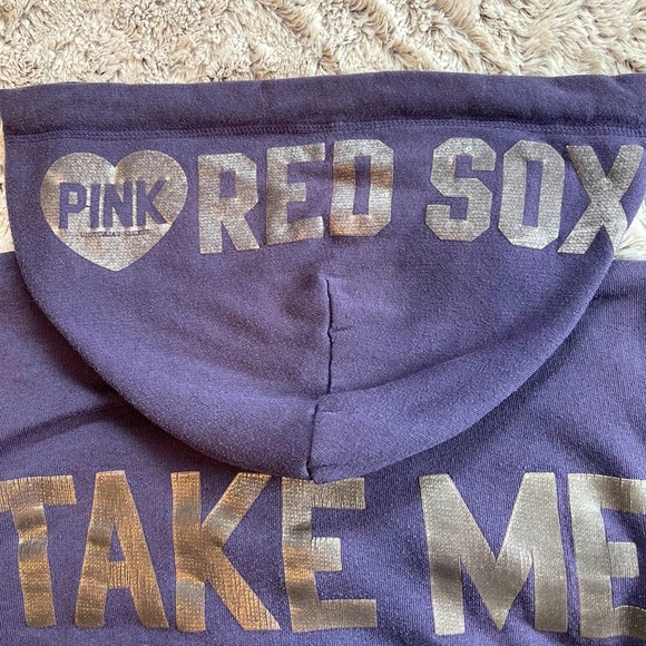 VS Sequin Red Sox Zip-up Sweatshirt - Picture 5 of 6